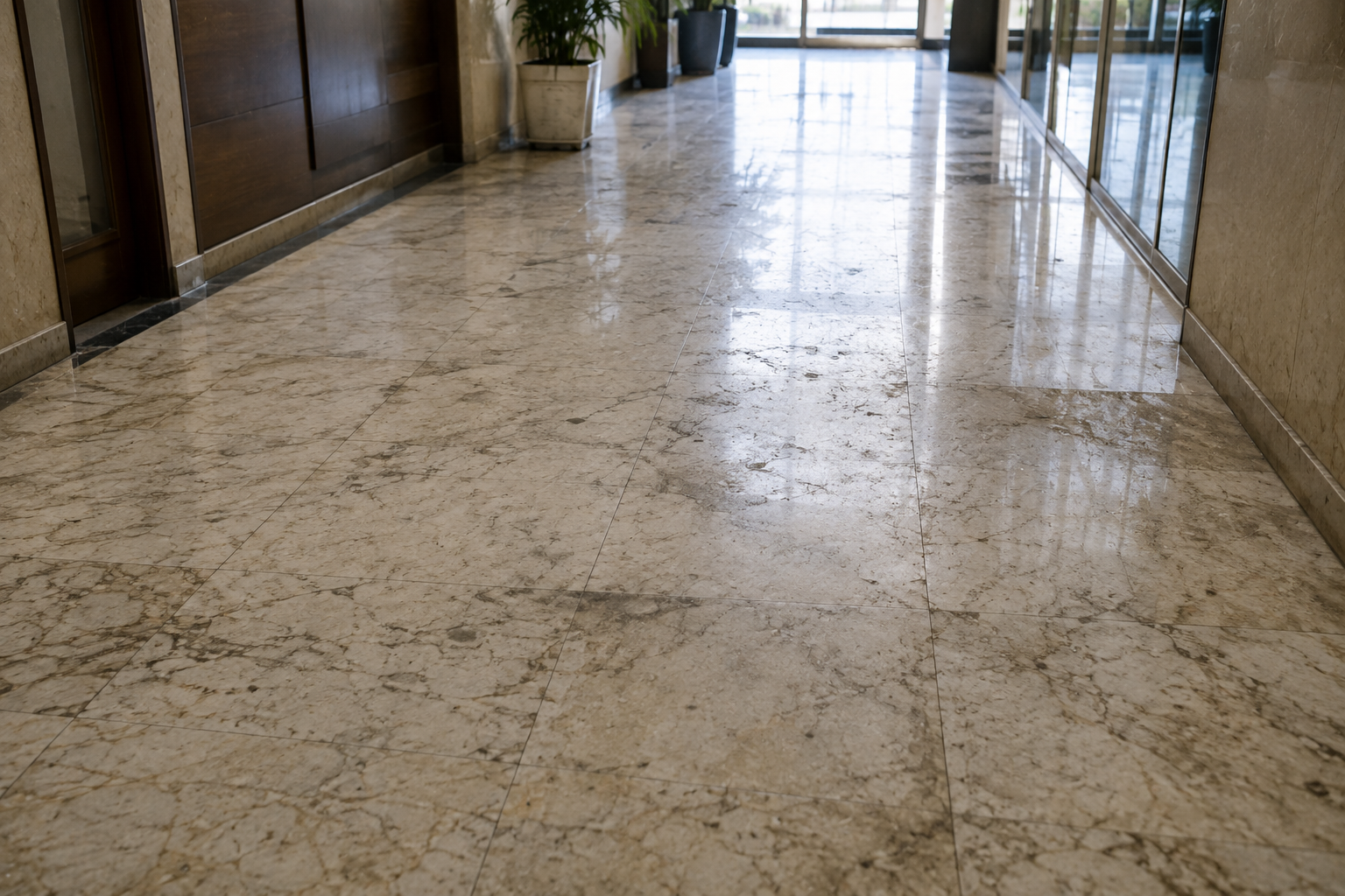 Before marble restoration