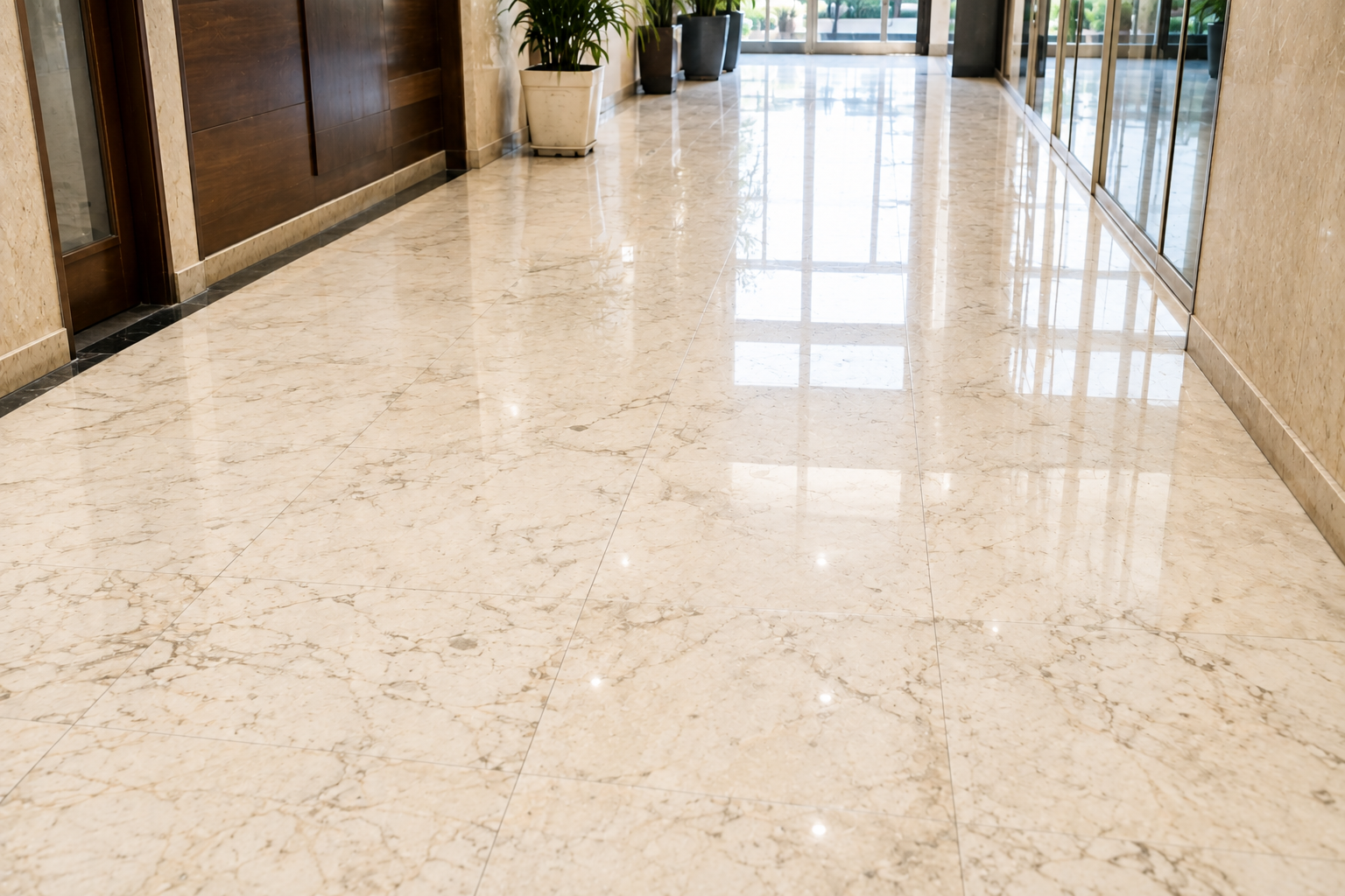 After marble restoration