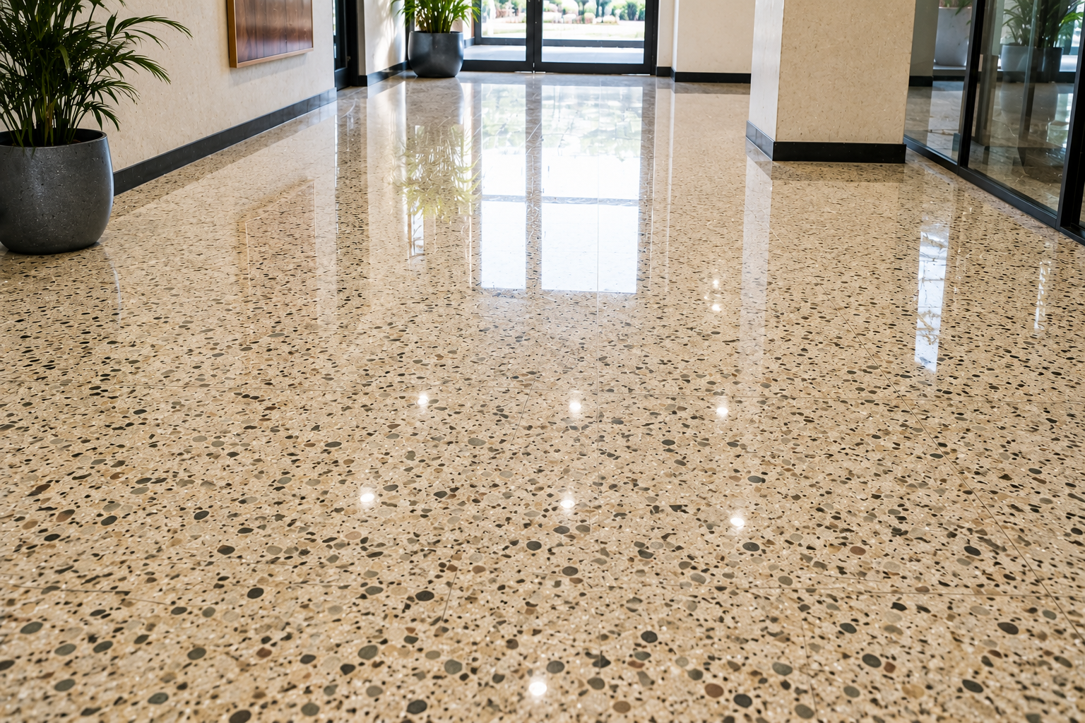 After marble restoration